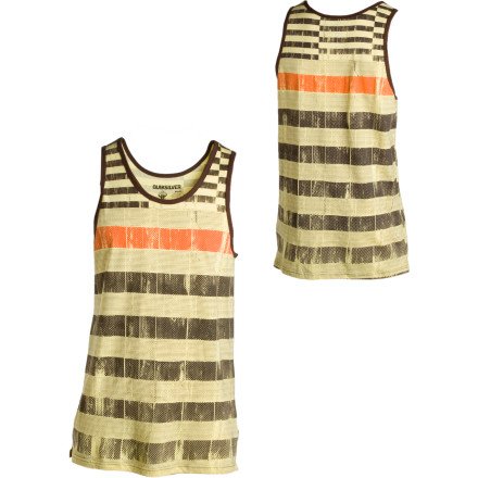 Quiksilver Krimpy Tank Top - Men's Line Yellow, S