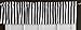 lovemyfabric Cotton Blend Striped Print Kitchen Curtain Valance Window Treatment (Black & White)