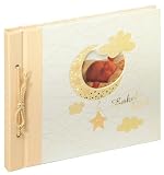 Walther UE-114 Babyalbum Unser Enkelkind Bambini, Kordelbindung mit Ausstanzung zur Pers&ouml;nlichen Gestaltung, 60 wei&szlig;e Seiten 25 x 28 cm beige