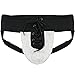 iiniim Men's Lace Up Jockstrap Sports Underwear - Medium - White