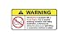 Nissan Skyline Tuned Engine No Bra, Warning decal, sticker