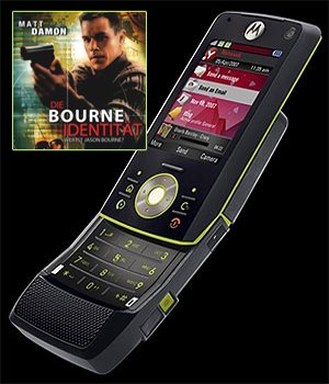 Childrens Toyshop  Elektronik : Motorola Motorizr Z8 UMTS Handy in schwarz-grün ohne Branding