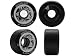 Heartless Stalker Black Skate Wheels 88A Hardness Your Choice of 4-Pack or 8-Pack Lightweight Urethane Size 63mm x 35mm Roller Derby Speed Skating Replacement Wheels by Green Monster GRNMNSTR
