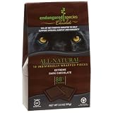 Endangered Species Panther, Extreme Dark Chocolate (88%), 10-Count Individually Wrapped Pieces (Pack of 6)