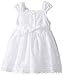 Sweet Heart Rose Baby Girls' Crochet Bodice Clip Dot Dress 2 piece