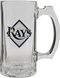 Tampa Bay Rays Beer Mug: 3D Logo Glass Tankard
