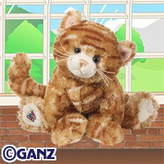 Webkinz Ginger Cat ORANGE MULTI