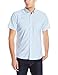 IZOD Uniform Young Mens Short Sleeve Button-down Oxford Shirt, Ox Blue, 36/37