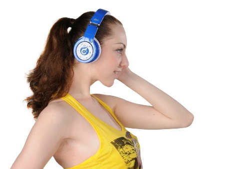  Wireless Bluetooth Headphone with Retractable and Foldable Design, Noise Cancelling Function G08-003(blue) 