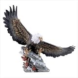EAGLE ON ROCK BASE W/BERRIES
