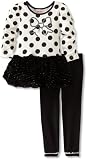 Little Lass Girls 2-6X 2 Piece Dressy Set With Dots and Bow