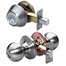 Master Lock BACCON0615 Ball Combo - keyed Entry Knobset with Single Cylinder Combo, Nightwatch Deadbolt with SilvaBond Antimicrobial Protected Finish, Satin Nickel