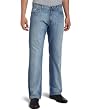 Calvin Klein Mens Light Stonewash Bootcut Jean