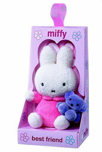 Childrens Toyshop  Toys : Pink Miffy With Bear 14cm and Best Friend Message