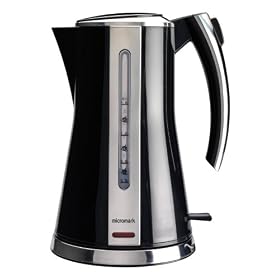 Micromark 1.6 Litre Black and Silver Cordless Jug Kettle