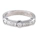 18K White Gold 1/2 ct. Round and Princess Cut Machine Set Diamond Wedding Band (F-G Color, VS Clarity)