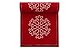 Cotton Printed Luncheon Napkin - 7.9 x 7.9 in - 20 units per roll - Red with White Snowflake