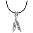 Native American Feather Dangle Choker Necklace