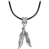 Native American Feather Dangle Choker Necklace