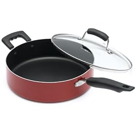 Hamilton Beach 92020 Aluminum Nonstick Elite 11 Inch Covered Chicken Fryer, Red