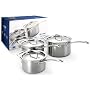 Le Creuset 3-Ply Stainless Steel 3 Piece Saucepan Set