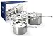 Le Creuset 3-Ply Stainless Steel 3 Piece Saucepan Set