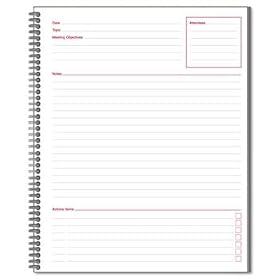 Mead 06132 - Cambridge Limited Meeting Notebook, 11 x 8 1/2, 80 Ruled Sheets-MEA06132