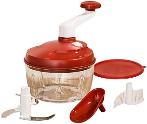 Kitchen Manual Food Chopper,Powerful Vegetable Chopper/mincer/blender to Chop Fruit,vegetables,Onions,Nuts,Garlic,Herbs for Salsa,Salad,Pesto,Coleslaw,Puree