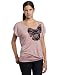 Fleurish Junior's Pink Top With Lace Applique Bow