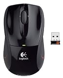 Logitech Wireless Mouse M505 - Mouse - laser - wireless - 2.4 GHz - USB wireless receiver - black