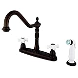 Kingston Brass KB1755PX+ Heritage 8-Inch Centerset Kitchen Faucet, Oil Rubbed Bronze by Kingston Bra