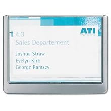 Durable Click Sign Holders For Interior Walls, 6.75 x 0.625 x 5.125 Inches, Graphite (4861-37)