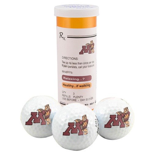 Minnesota Golden Gophers Rx 3-pack Golf Balls