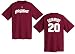 Mike Schmidt Philadelphia Phillies Maroon MLB Throwback 2 Sided Short Sleeve Tee Shirt By Majestic (XXL=52)