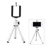 TARION Cell Phone Clip Clamp for Mobile Phone Camera iPhone 5S 5C 5 4S 4 iPod SamSung Galaxy and Mini 360 Rotatable Stand Tripod Mount