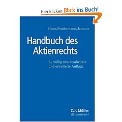 Handbuch des Aktienrechts (C.F. M�ller Wirtschaftsrecht)