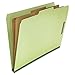 Universal Pressboard Classification Folder, Legal, Six-Section, Green, 10/Box (10281)