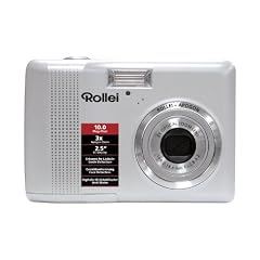 Rollei Compactline 130 Digitalkamera (10 Megapixel, 3-fach opt. Zoom, 6,4 cm (2,5 Zoll) Display) silber