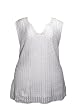 NY Collection White Crochet Sleeveless Sweater 3X