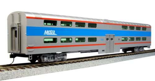 Kato USA Model Train Products Pullman Chicago Metra #7836 Bi-Level 4-Window Coach-image