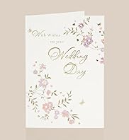 Flowers Wedding Day Card