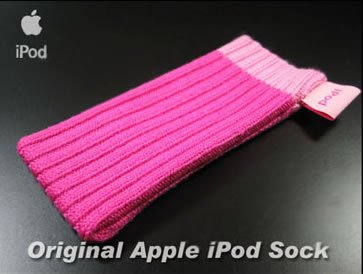 Childrens Toyshop  Electronics : Set of 6 Original Apple Ipod Socks / Case in Pink (with Apple Tags/Logo) made for all ipods inc. Nano, Video, Classic, Touch & iPHONE - Total of 6 Socks will be delivered.