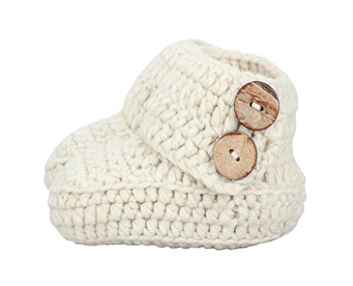 zefenKnit Crochet Baby Booties Newborn Socks Handmade Shoes Deep