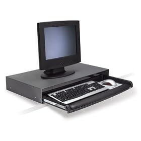 3M Desktop Keyboard Drawer KD85CG, 18.75 inches x 27.5 inches x 4.0 inches, Black