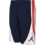 MLB Youth Atlanta Braves Mesh Short (Dark Navy, Medium)