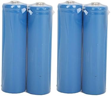 TETC 4 Pcs 14500 1200mah Li-ion 3.7v Rechargeable Battery (Blue)+dual charger