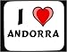 I Love Andorra Decorated Mouse Pad