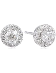 10k White Gold Diamond Stud Earrings (1 cttw, H-I Color, I2-I3 Clarity)