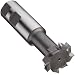 Niagara Cutter TS109 T-Slot Shank Type Cutter, High Speed Steel, Uncoated (Bright), Weldon Shank, 10 Helix Angle, 1-1/2" Cutter Diameter, 8 Tooth, 3/8" Width