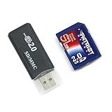 2GB 2 GB SD Memory Card PATRIOT Brand with USB Card Reader for Digital Came ....